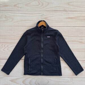 Patagonia Kids Better Sweater Boys Youth Size L (12) Full Zip Fleece Jacket Navy